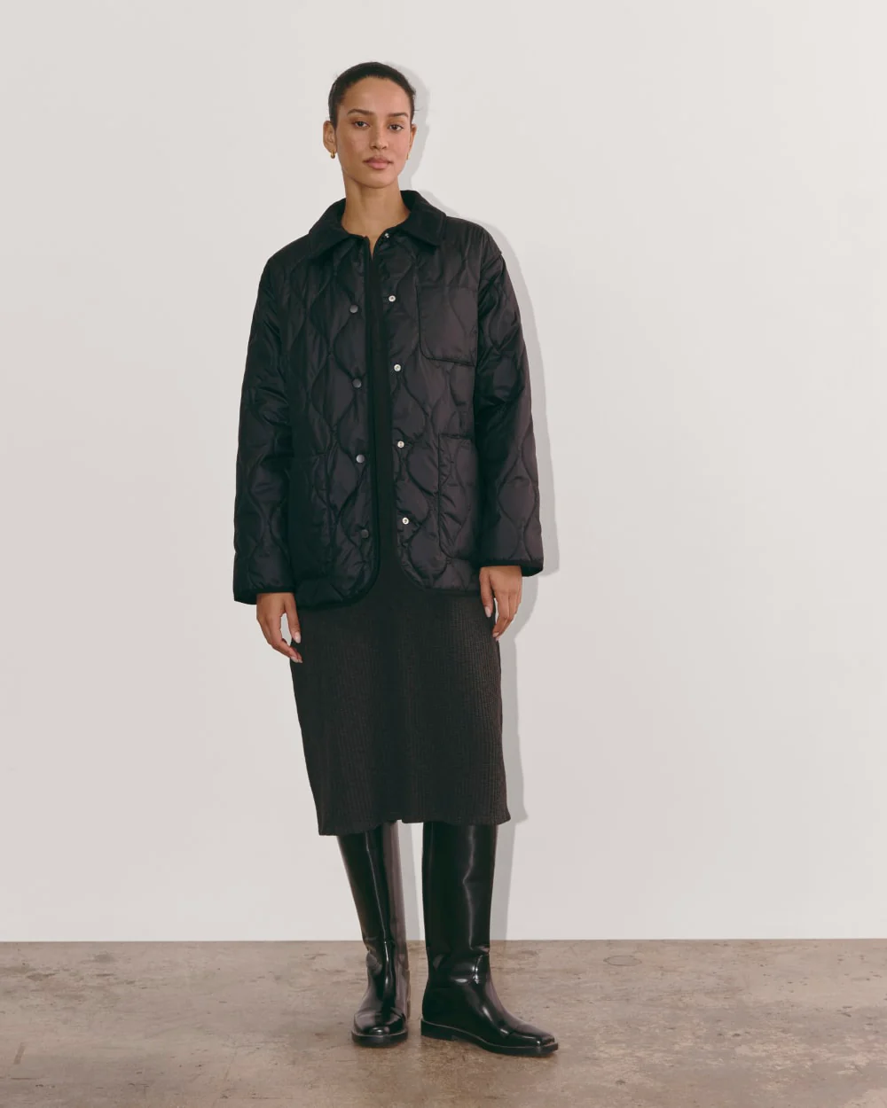 The Quilted Ranch Jacket | Black - Image 3