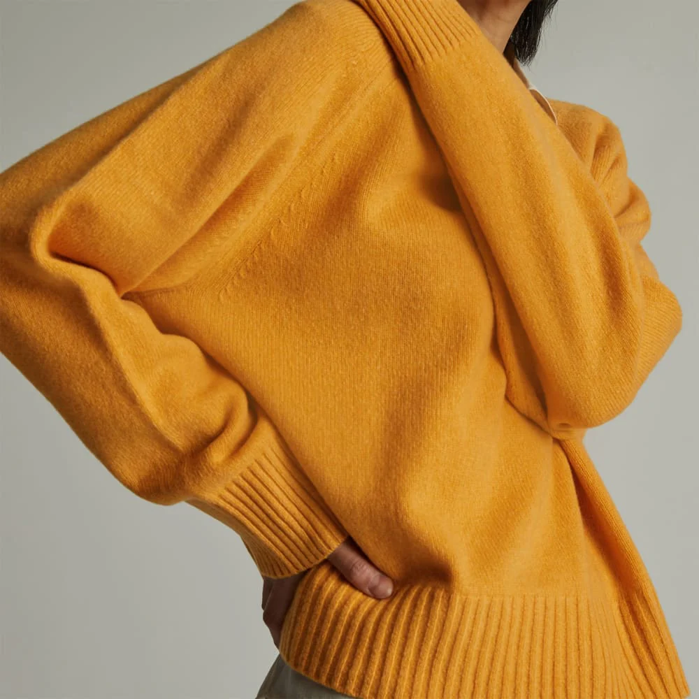 The Cashmere Boxy Crew | Kumquat - Image 5