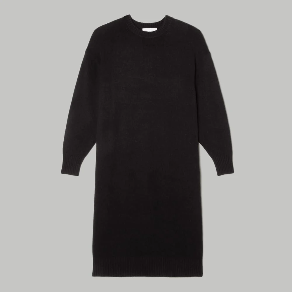The Cashmere Midi Dress | Black - Image 2