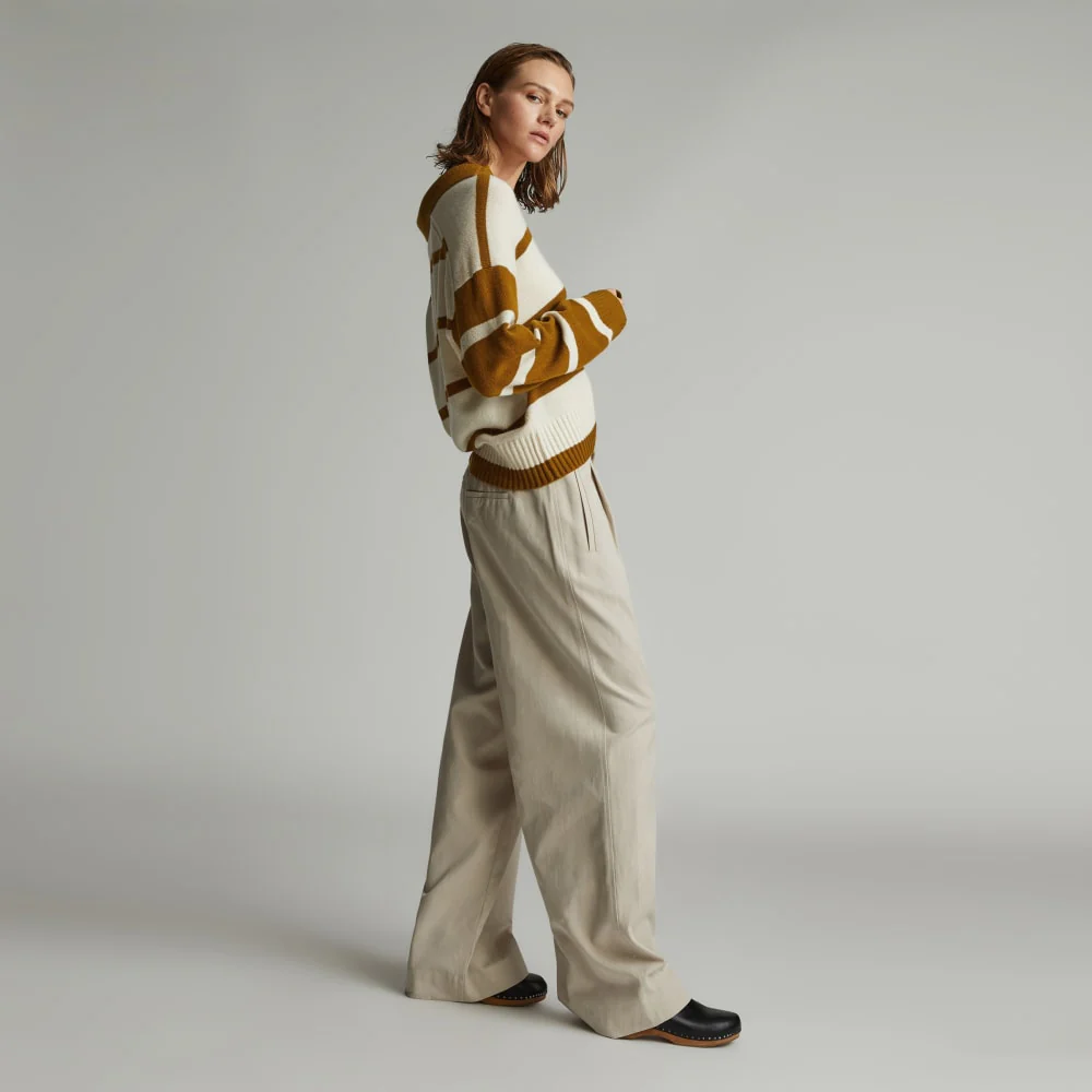 The Cashmere Polo | Bone / Tapenade - Image 6
