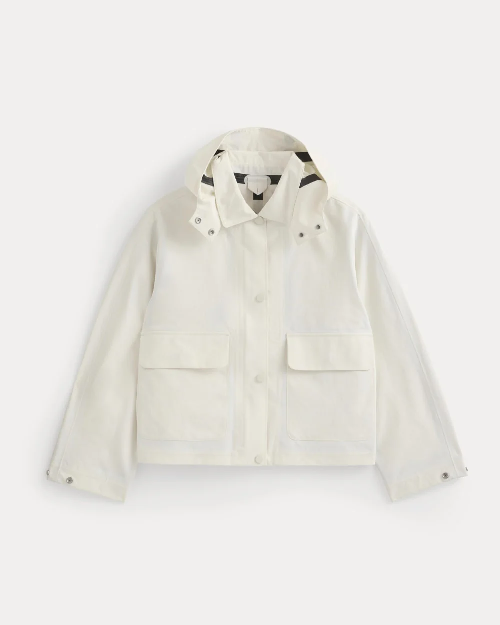 Re:Cycled Nylon Barrel Jacket | Bone - Image 2