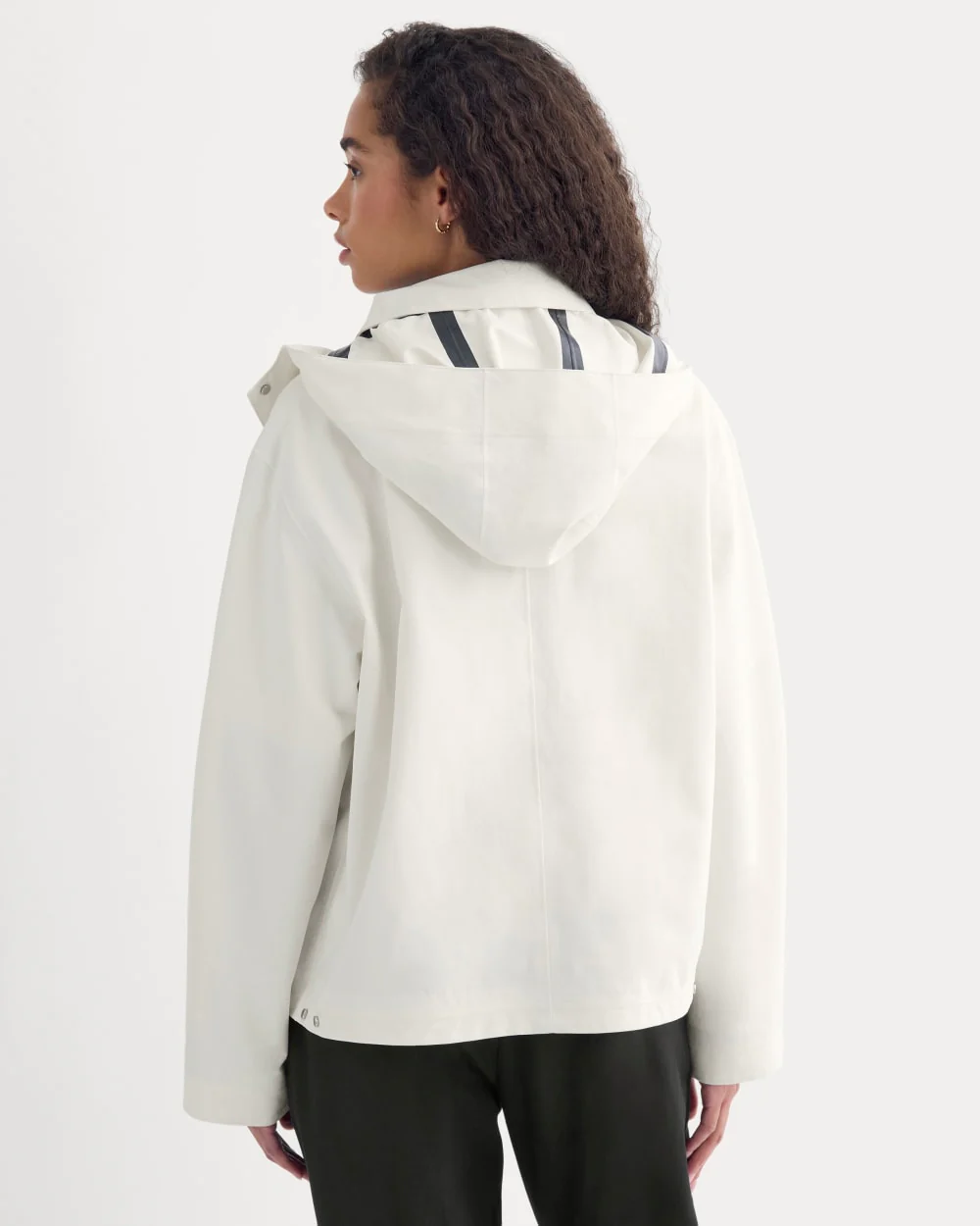 Re:Cycled Nylon Barrel Jacket | Bone - Image 5