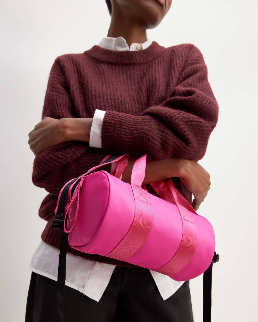 The Recycled Nylon Crossbody | Fuchsia Pink - Image 2