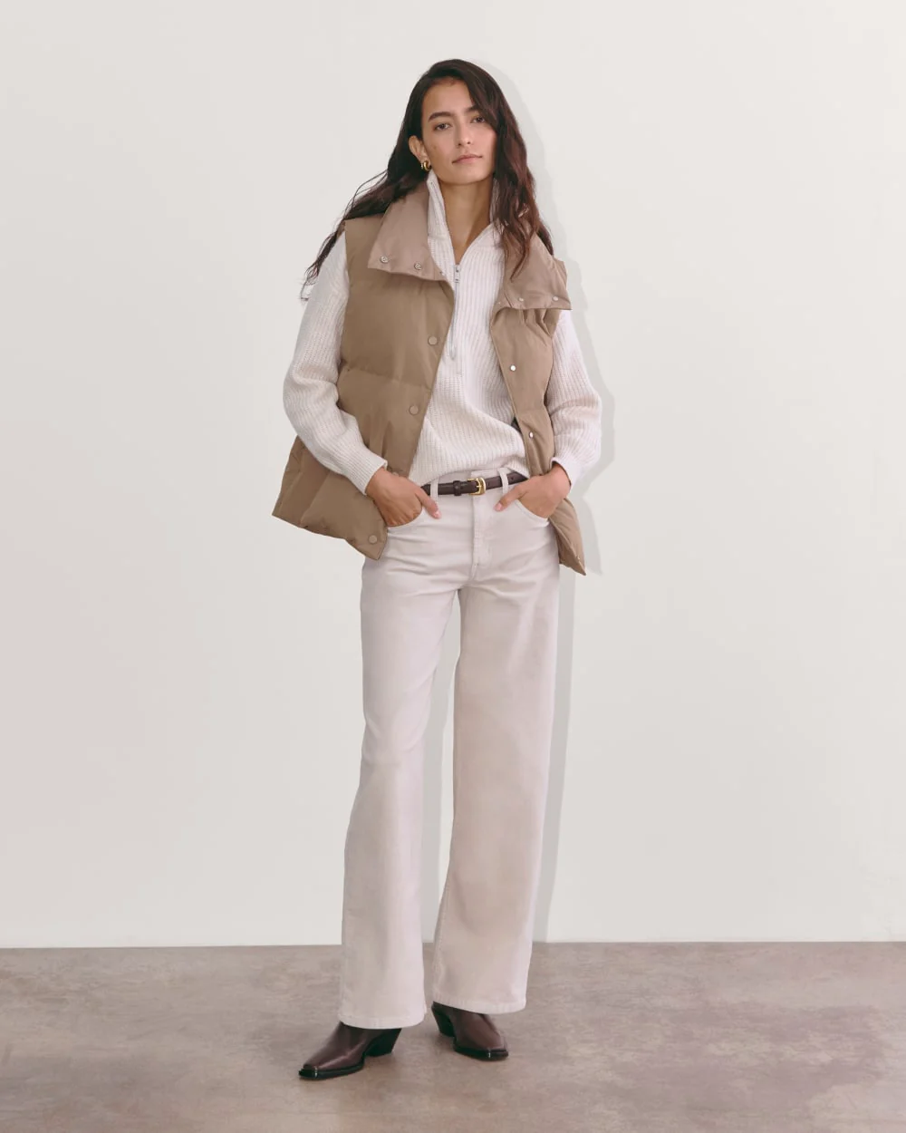 The Puffer Vest | Taupe Grey - Image 3