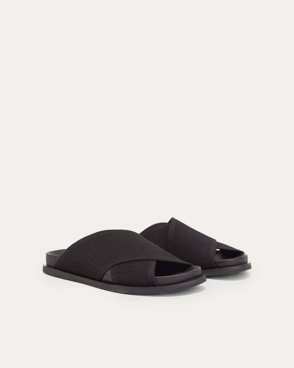 The ReKnit Form Crossover Sandal | Black - Image 3