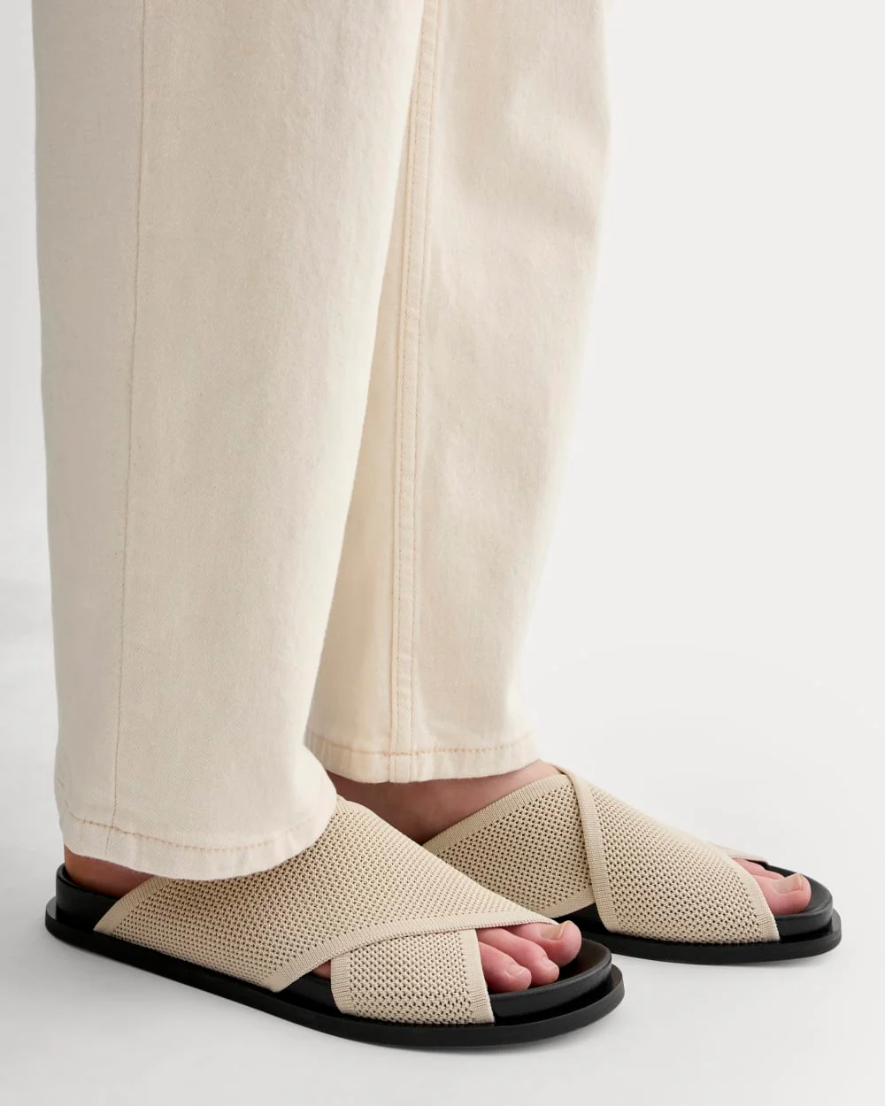 The ReKnit Form Crossover Sandal | Sandshell - Image 2