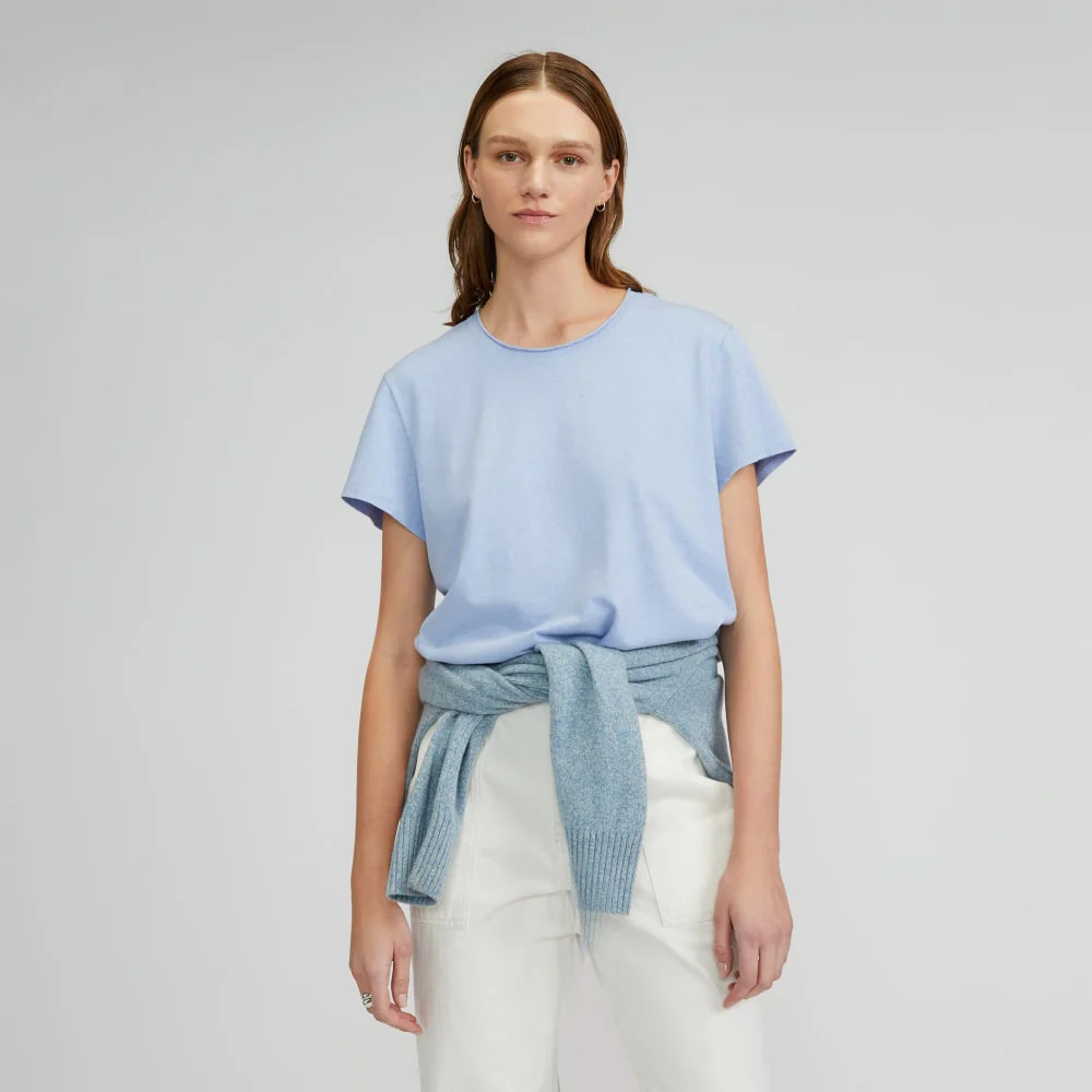 The Relaxed Hemp Tee | Periwinkle