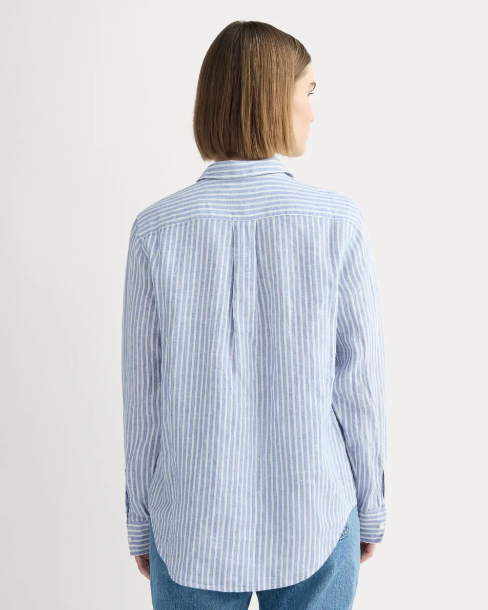The Must-Have Shirt in Linen | Bluebell / Bone - Image 5