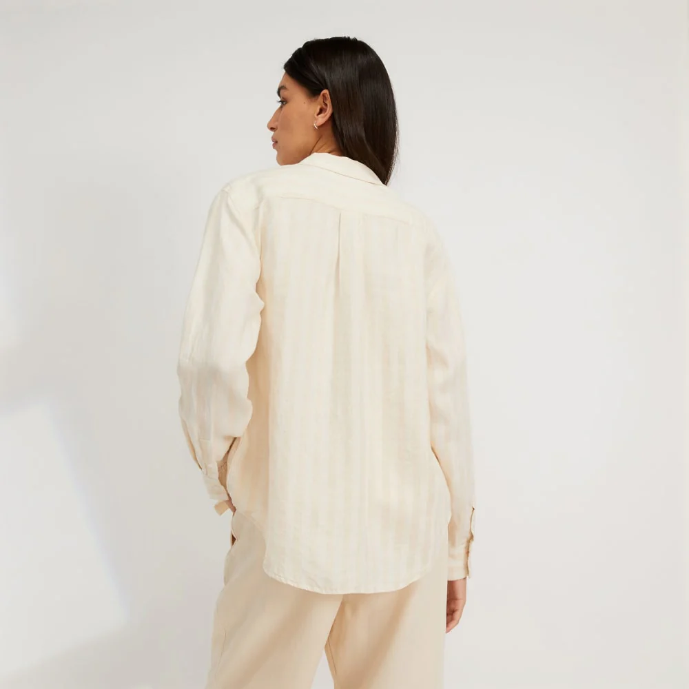 The Must-Have Shirt in Linen | Brazilian Sand / Canvas Tan - Image 3