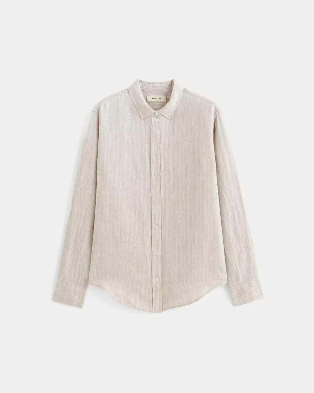 The Must-Have Shirt in Linen | Stone / White - Image 2