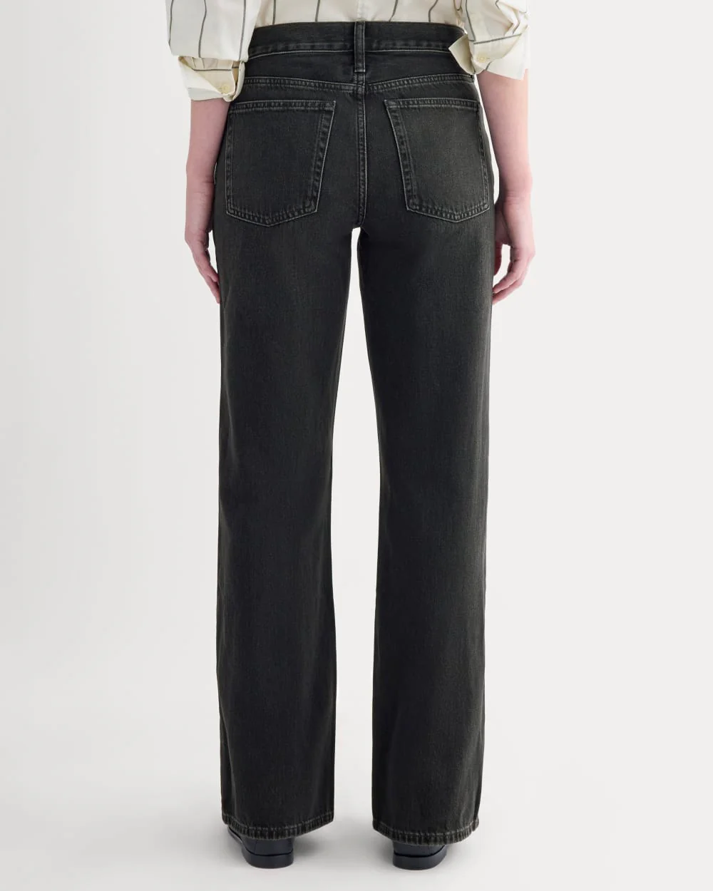 Relaxed Mid-Rise Bootcut Jean | Black - Image 5