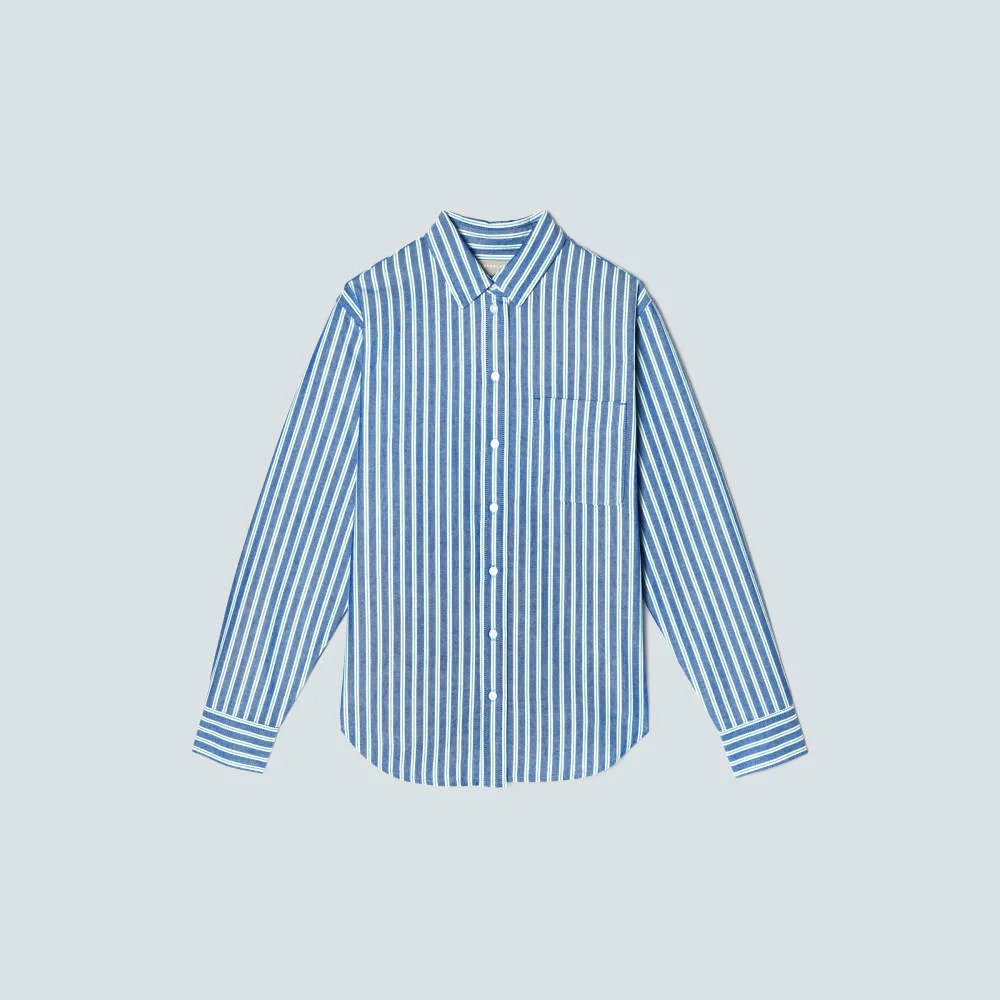 The Must-Have Oxford Shirt | Lapis Blue / Bright Jade / Optic White - Image 2