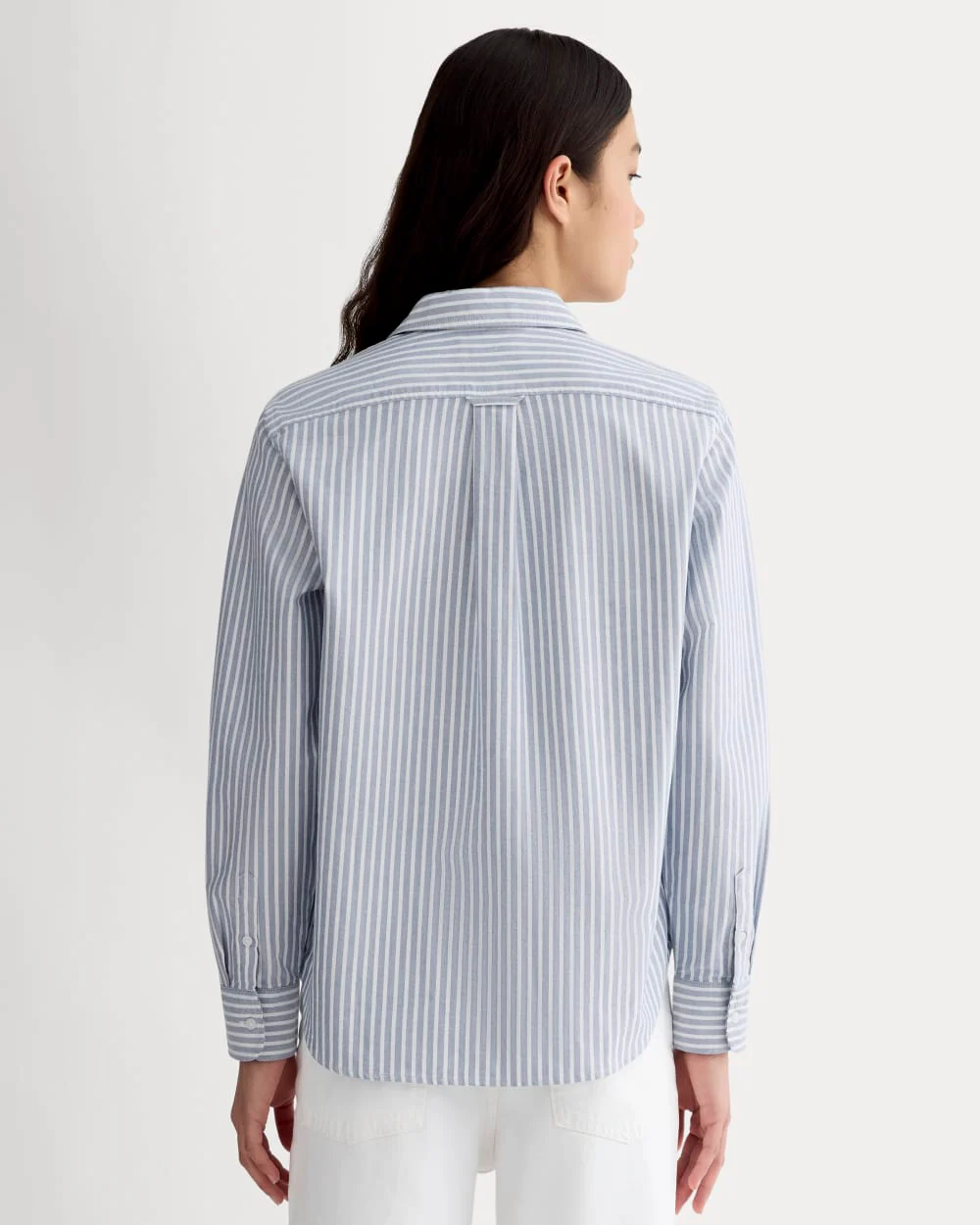 The Must-Have Oxford Shirt | Bone / Mazarine Blue - Image 5