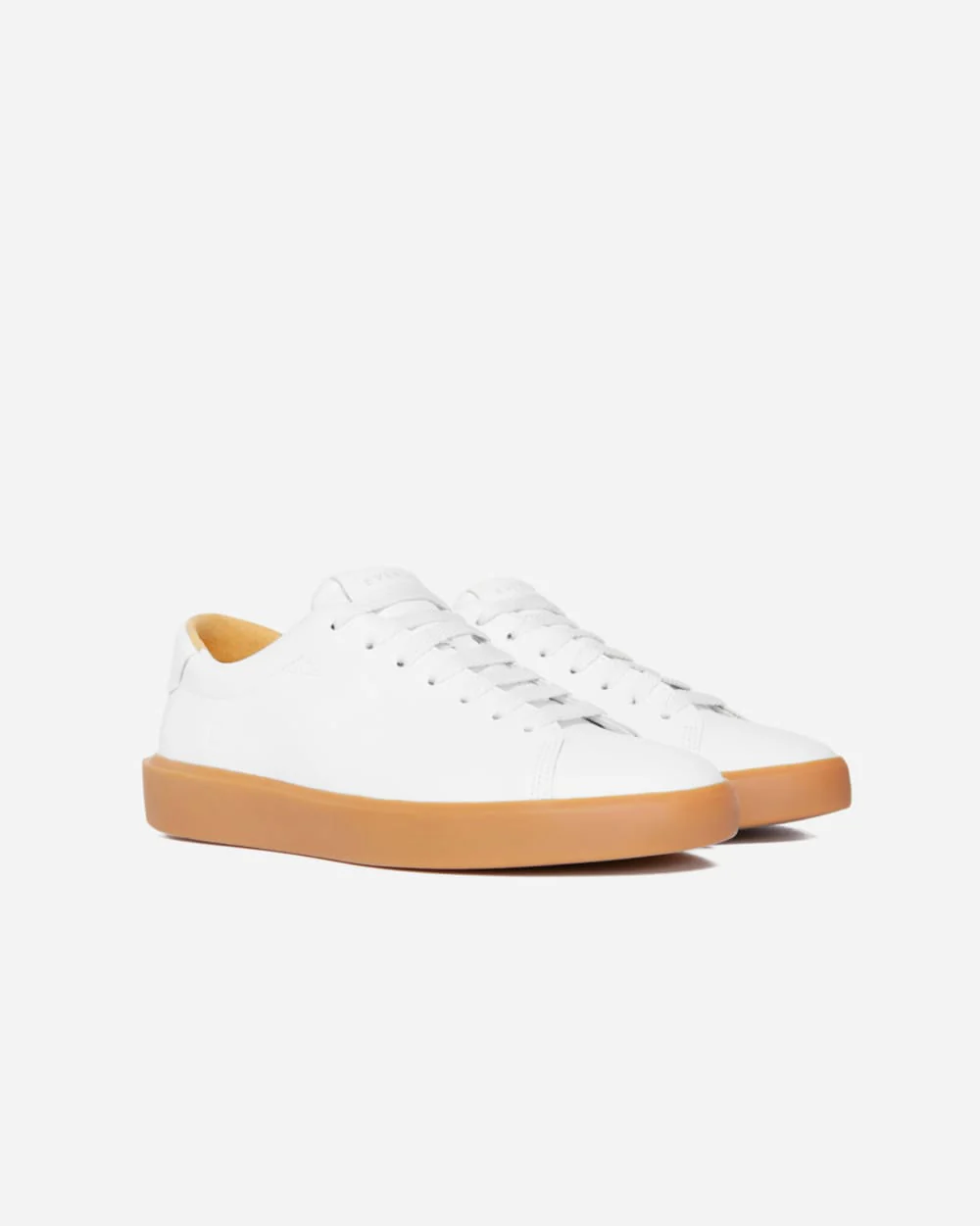 The ReLeather® Tennis Shoe | White / Gum Sole - Image 4