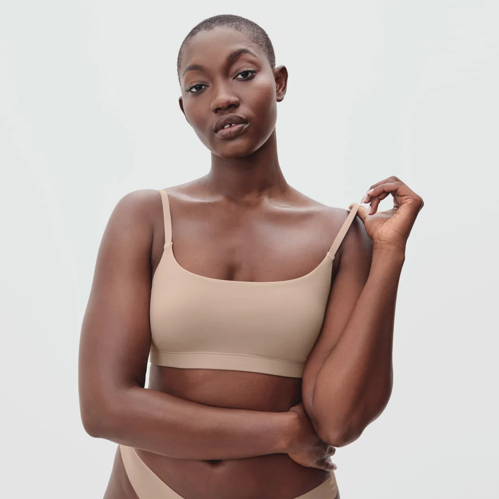 The Invisible Square-Neck Bralette | Light Tan - Image 2