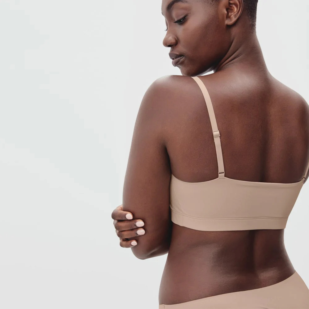 The Invisible Square-Neck Bralette | Light Tan - Image 3