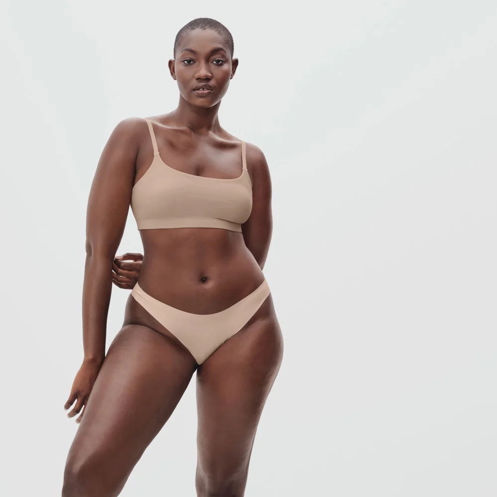 The Invisible Square-Neck Bralette | Light Tan - Image 4
