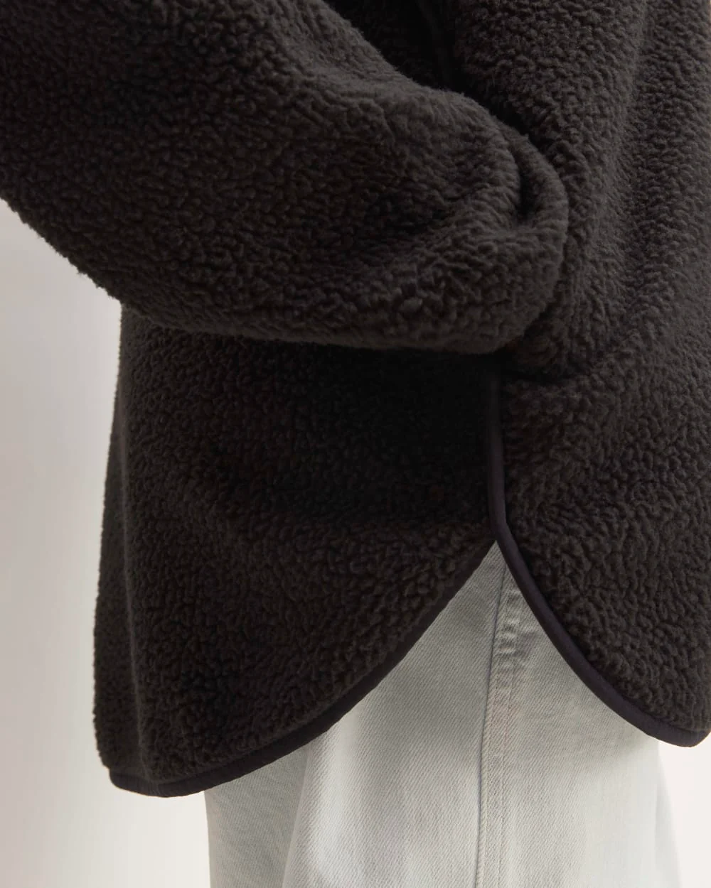 The ReNew Fleece Full-Zip Hoodie | Black - Image 5