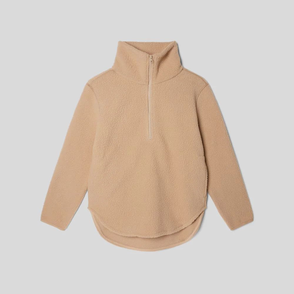 The ReNew Fleece Half-Zip | Tan - Image 2