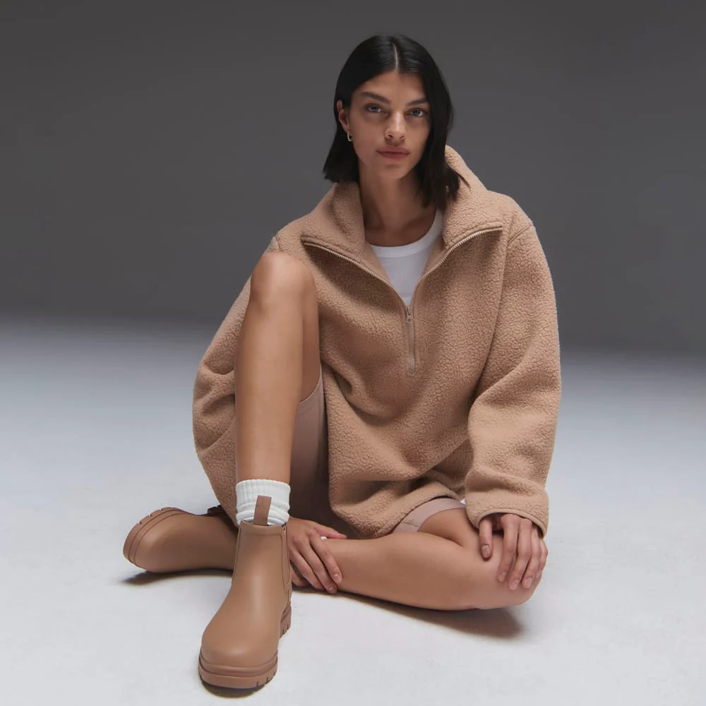 The ReNew Fleece Half-Zip | Tan - Image 3