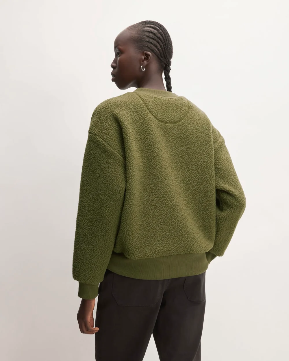 The ReNew Fleece Oversized Crew | Kalamata - Image 6