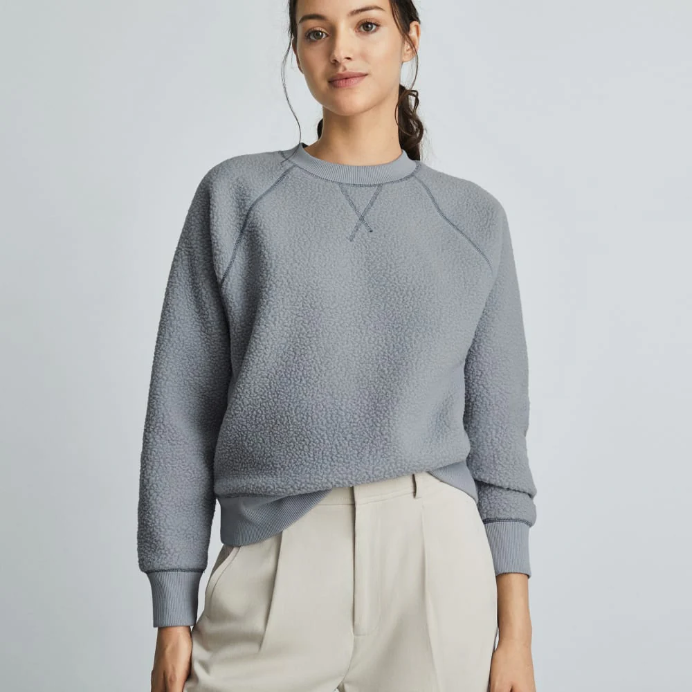 The ReNew Fleece Raglan Sweatshirt | Smoke - Image 2