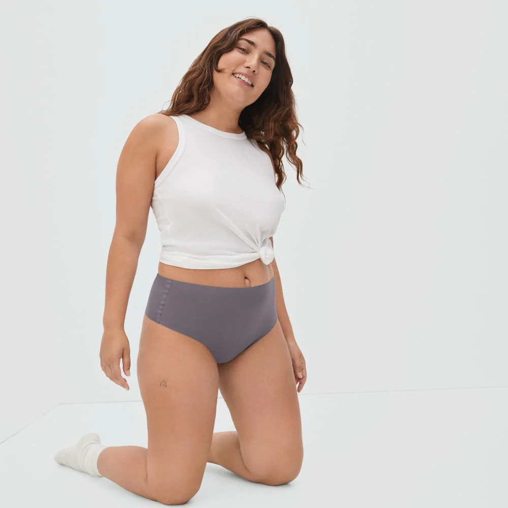 The Invisible High-Rise Thong | Plum Grey - Image 5