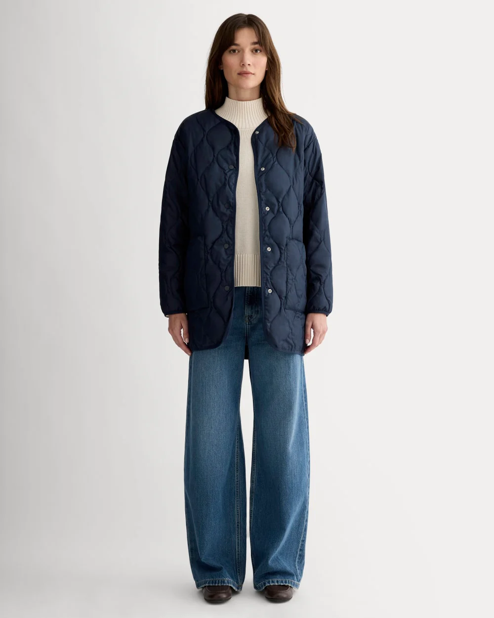 The Quilted Liner | Navy - Image 3