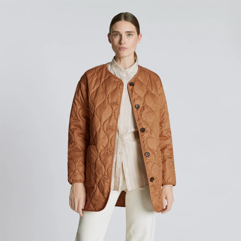 The Quilted Liner | Tawny Brown