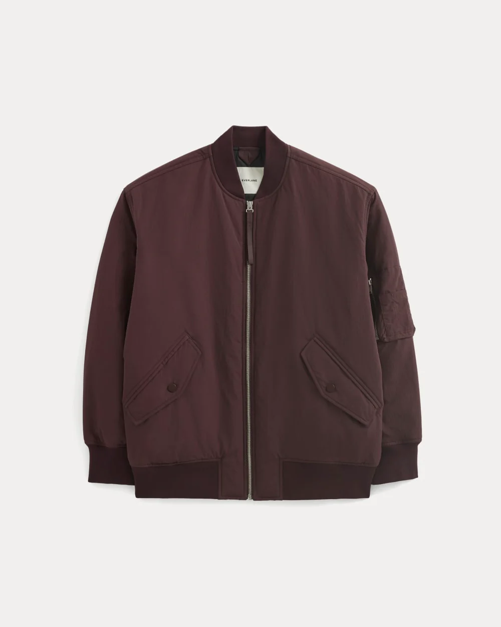 Renew Oversized Puffer Bomber | Deep Plum - Image 2