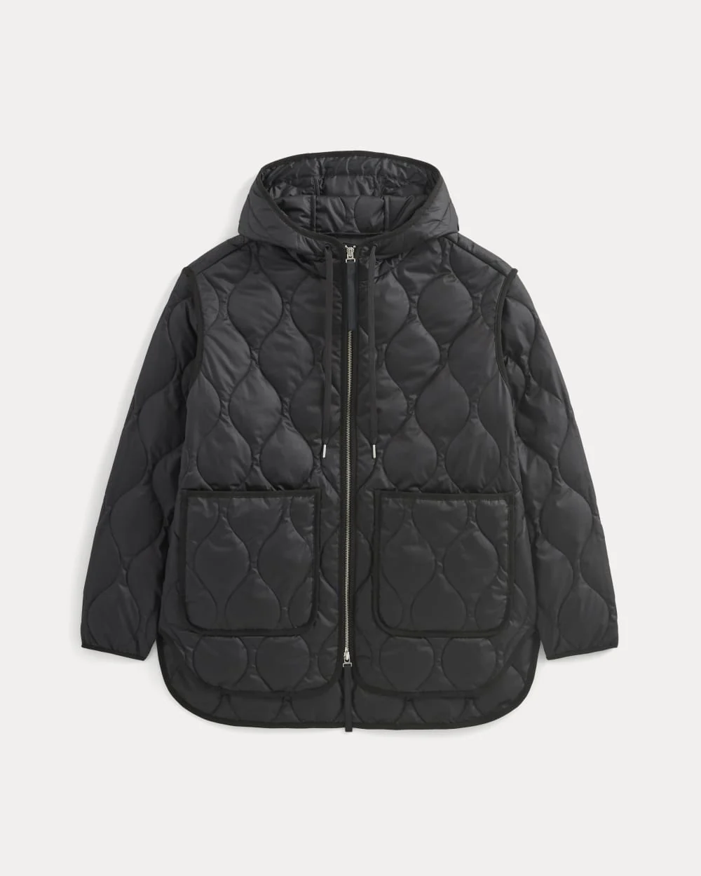 ReNew Quilted Hooded Liner | Black - Image 2