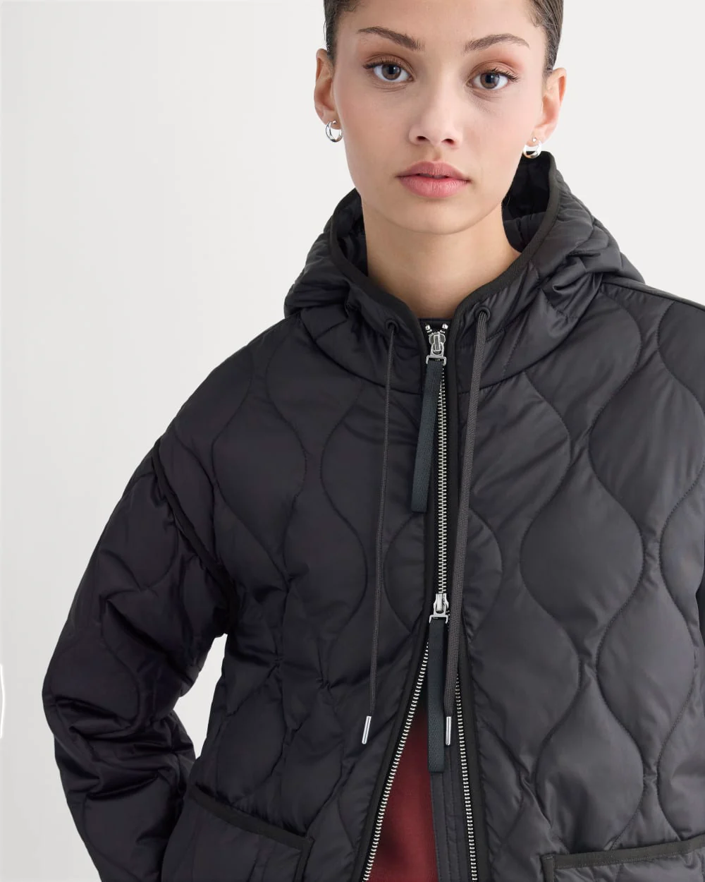 ReNew Quilted Hooded Liner | Black - Image 4