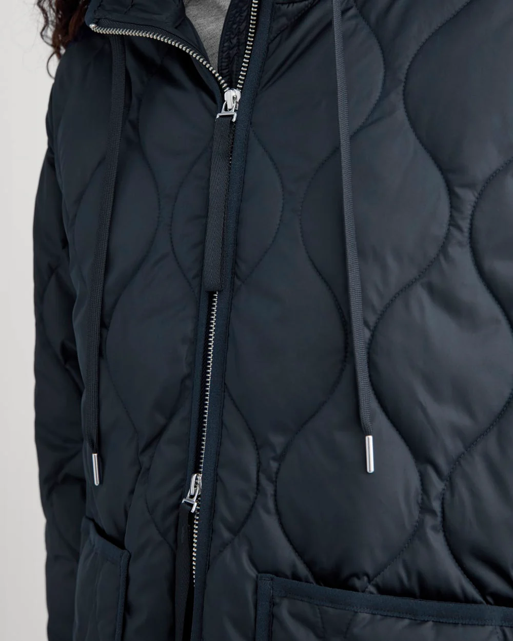 ReNew Quilted Hooded Liner | Navy - Image 4