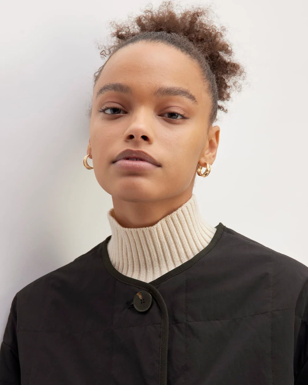 The ReNew Quilted Long Liner | Black - Image 4