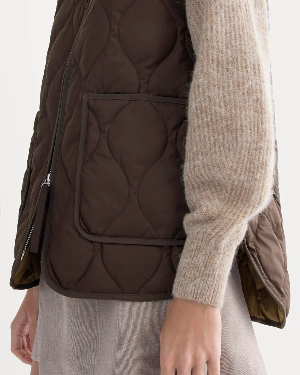 ReNew Quilted Vest | Coffee Bean - Image 4