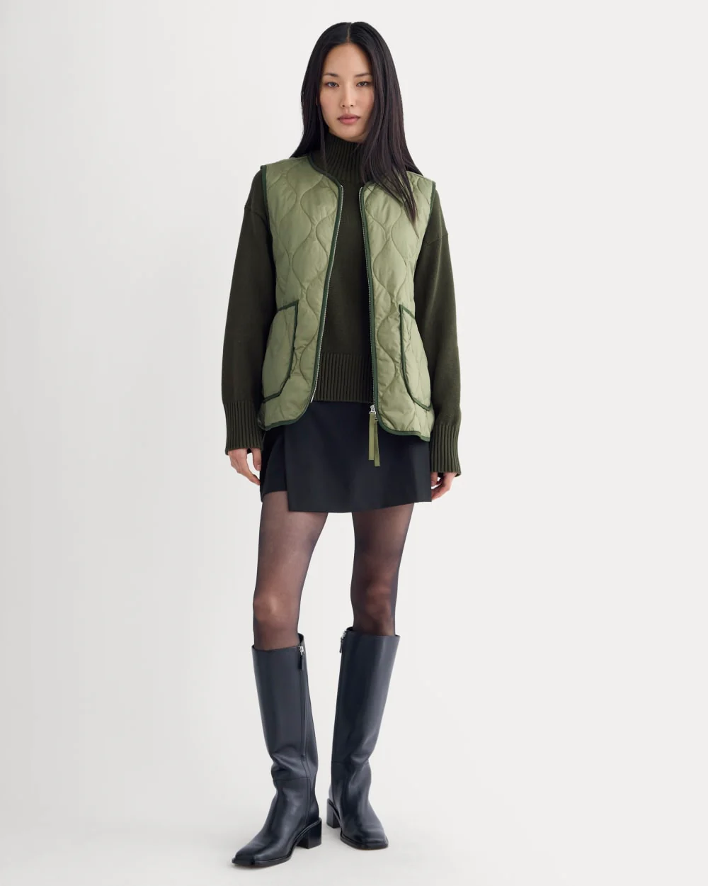 ReNew Quilted Vest | Lichen Green - Image 3
