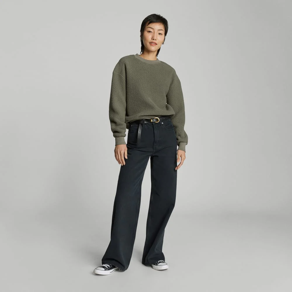 The ReNew Teddy Oversized Crew | Kalamata - Image 6