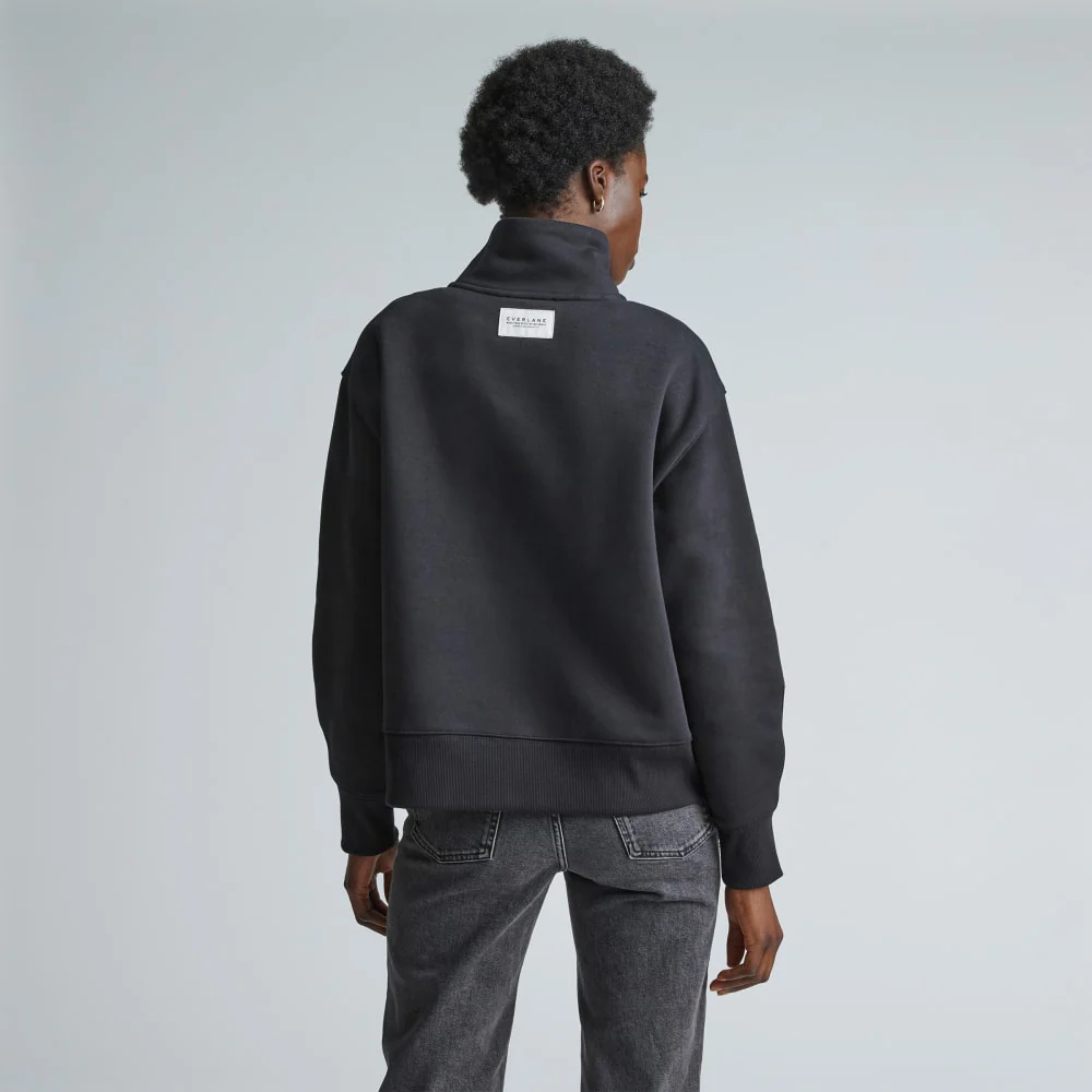 The ReTrack Half-Zip Sweatshirt | Black - Image 3