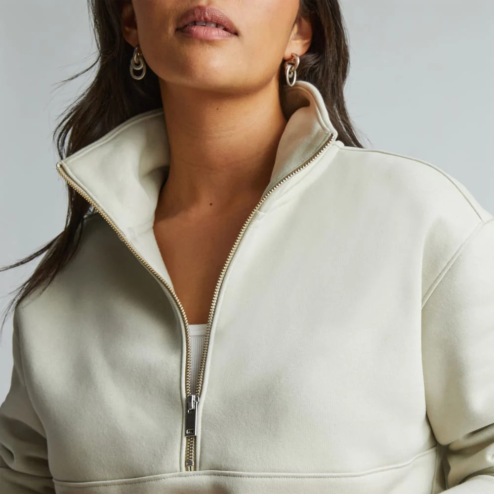 The ReTrack Half-Zip Sweatshirt | Pelican - Image 4