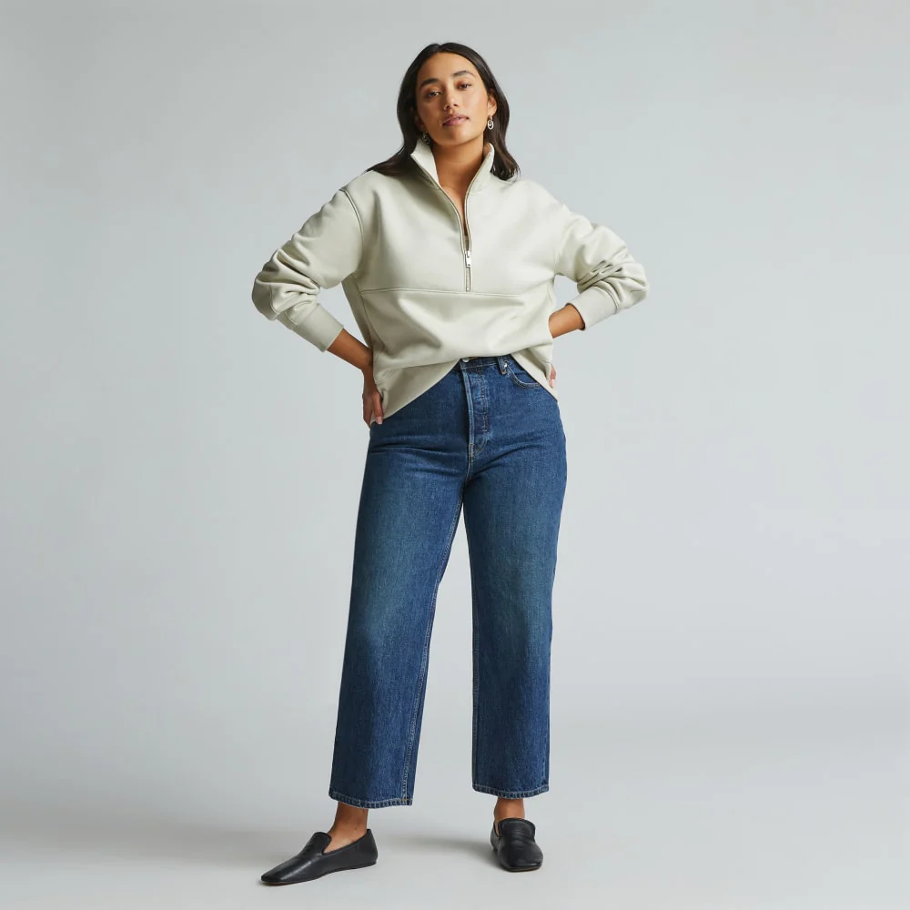 The ReTrack Half-Zip Sweatshirt | Pelican - Image 6