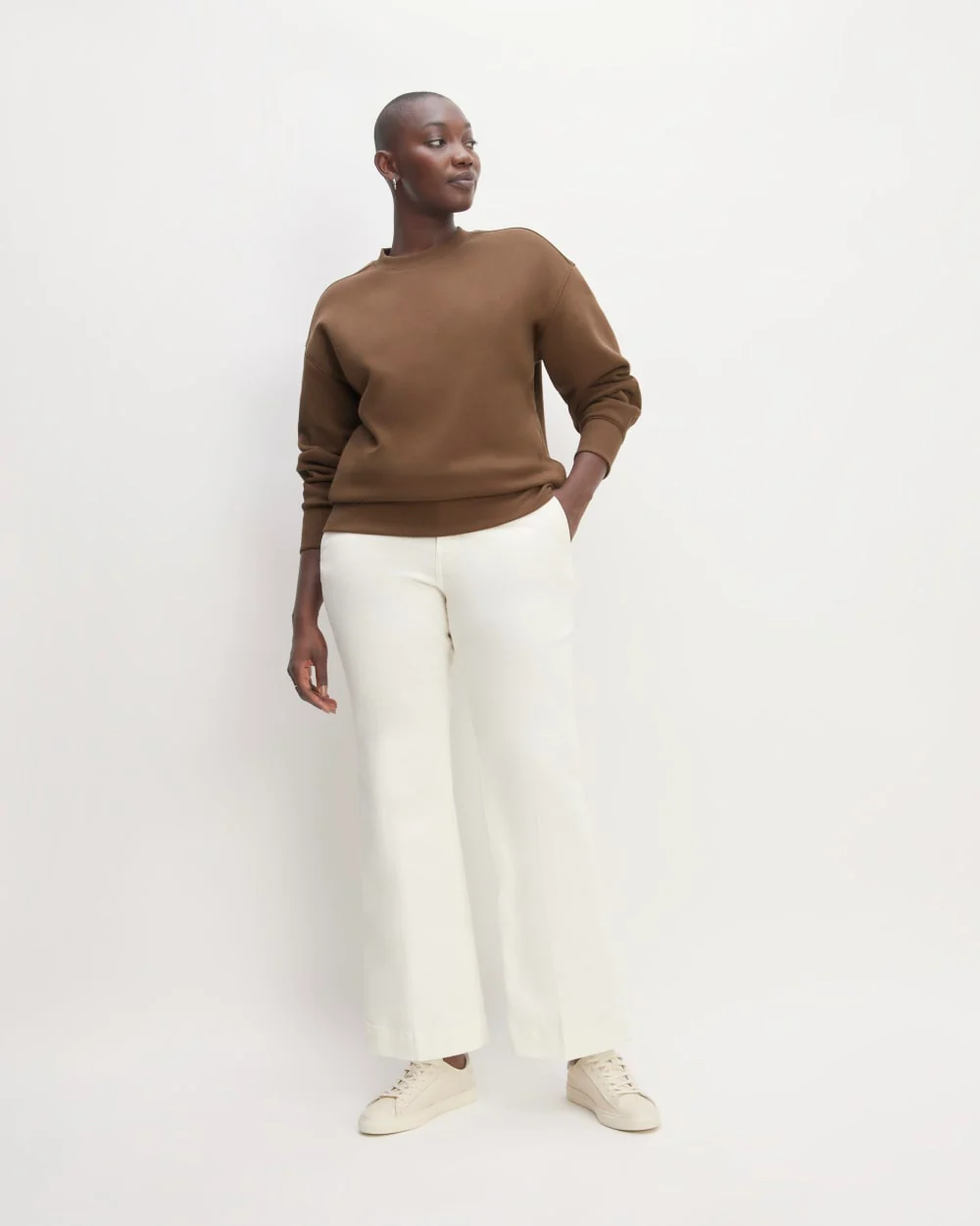 The ReTrack Oversized Crew | Cocoa - Image 3