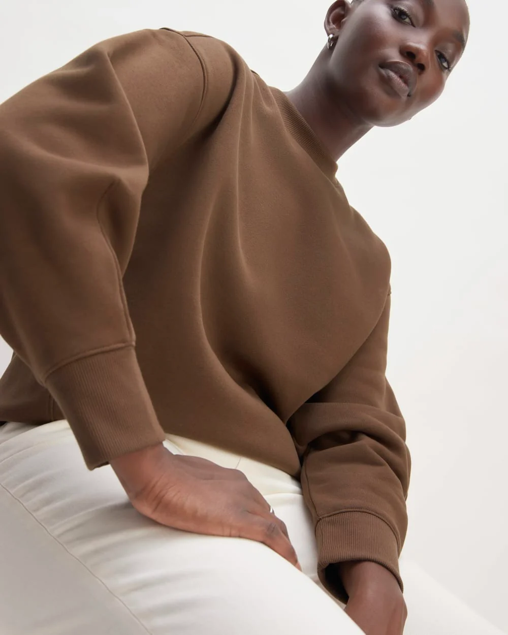 The ReTrack Oversized Crew | Cocoa - Image 4