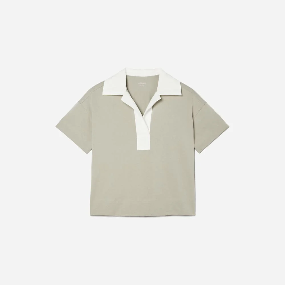 The Retro Jersey Polo | Smoke / Bone