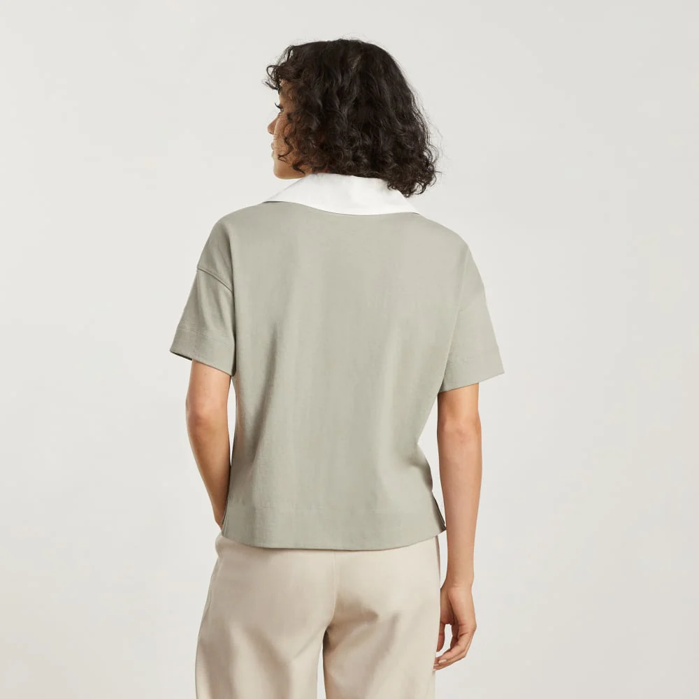 The Retro Jersey Polo | Smoke / Bone - Image 3