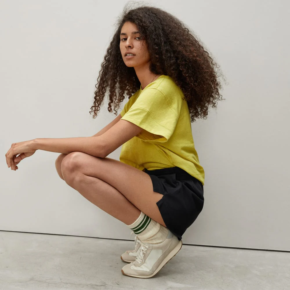 The Retro Jersey Short | Black - Image 5