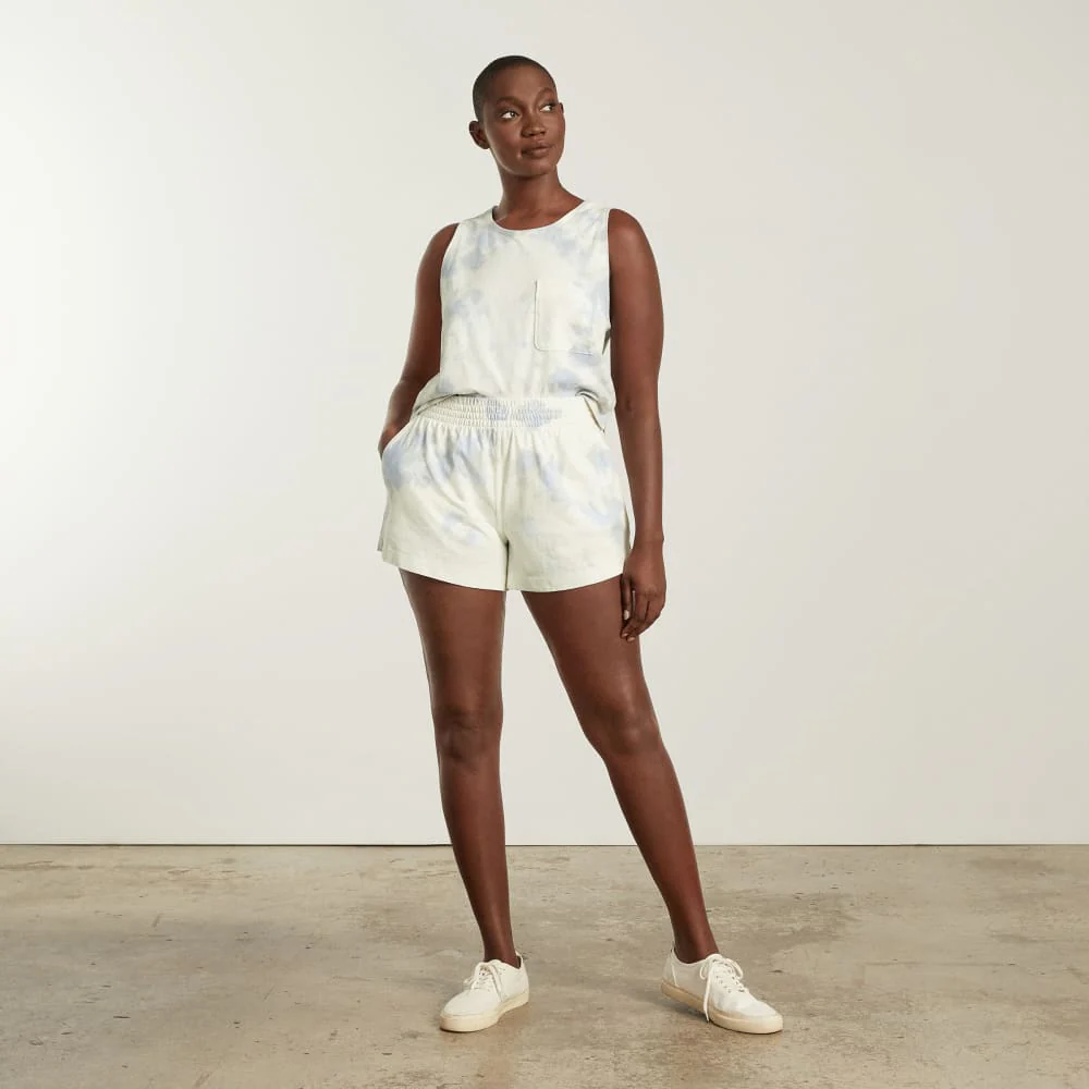 The Retro Jersey Short | Blue Slate Tie Dye - Image 4