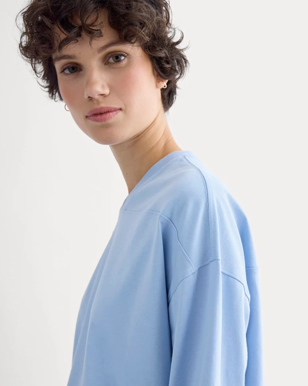 Retro V-Neck Jersey | Open Air Blue - Image 4