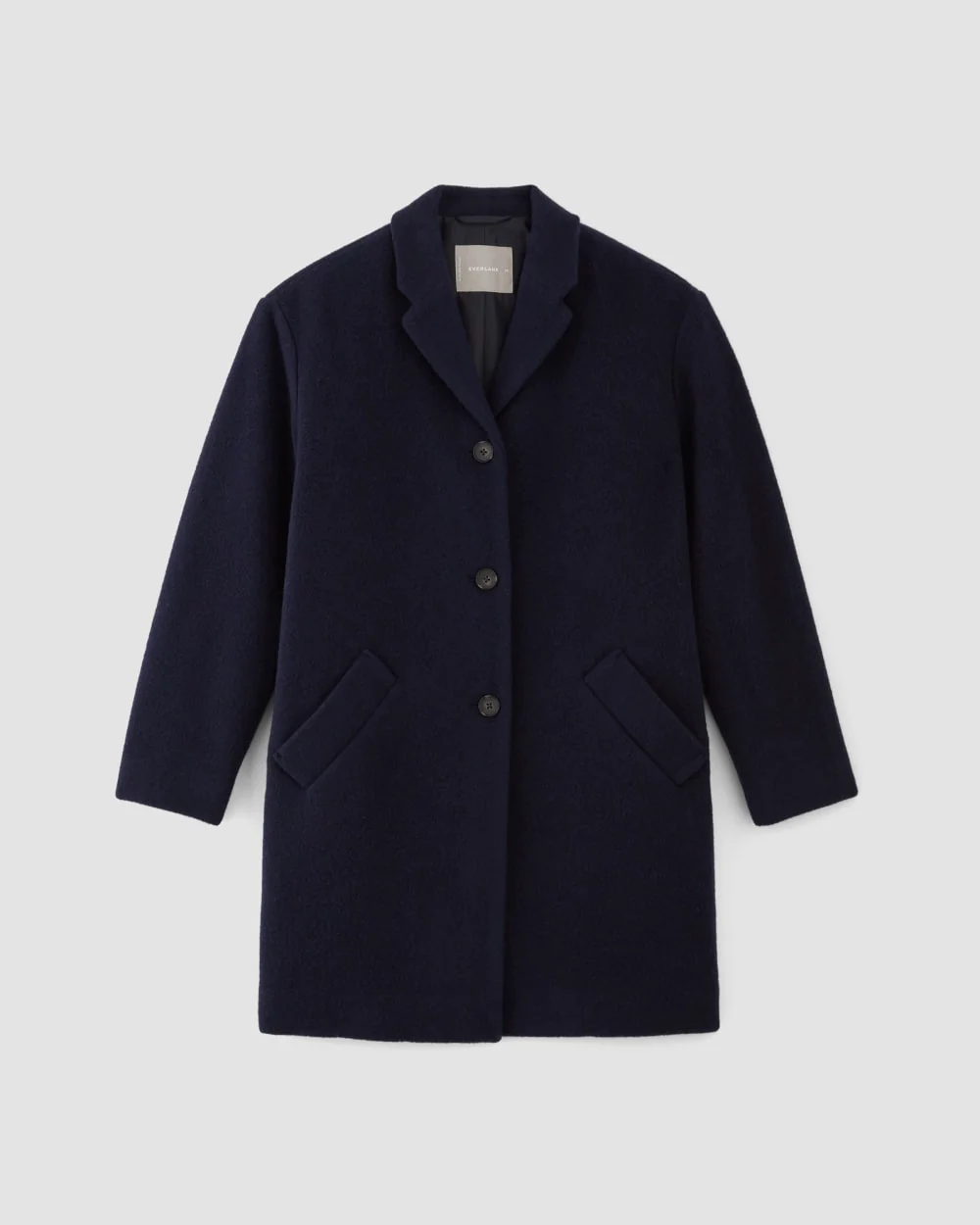 The Italian ReWool® Cocoon Coat | Navy - Image 2