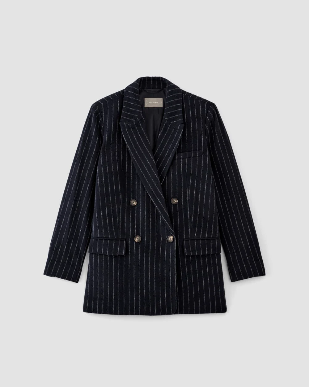 The ReWool® Double-Breasted Blazer | Navy / Bone - Image 2