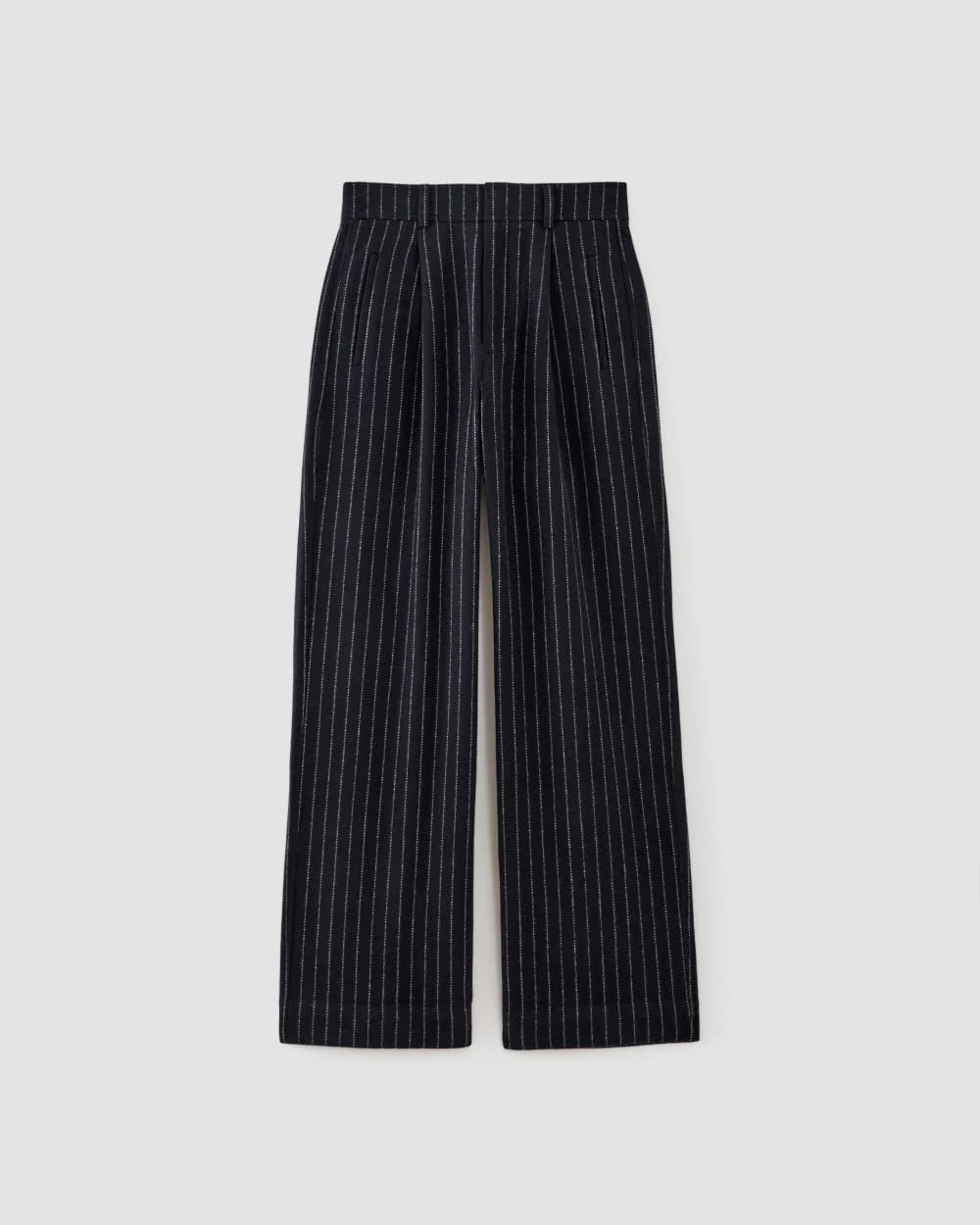 The ReWool® Way-High Drape Pant | Navy / Bone - Image 2